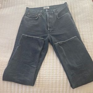 Agolde black 90s pinchwaist jeans